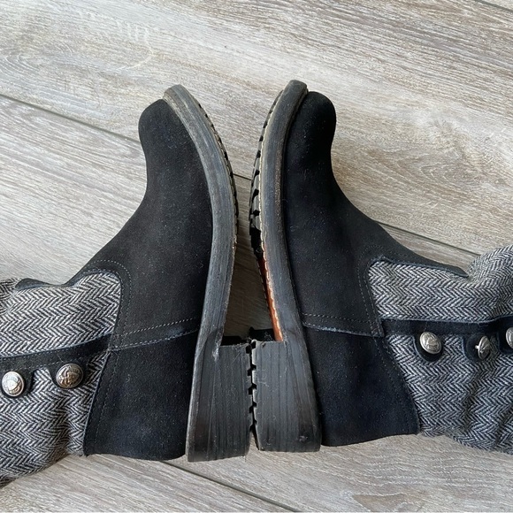 Grizzleez Zigi Danya Faux Fur Lining Fold Over Suede Leather Boots - Picture 10 of 15